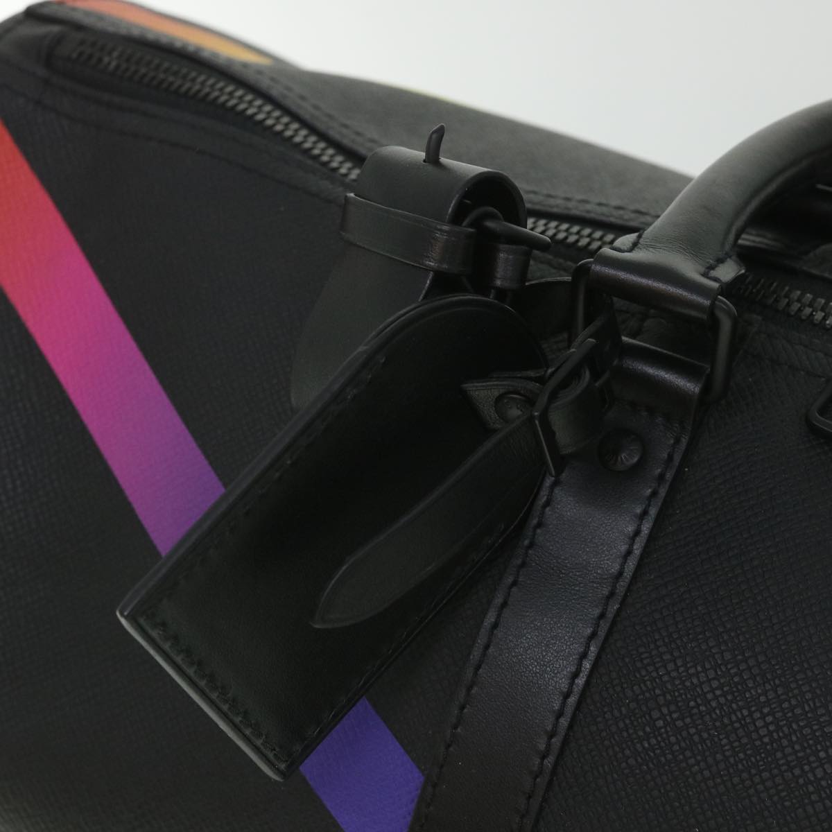 LOUIS VUITTON Taiga Rainbow Keepall Bandouliere 50 Boston Bag M30345 Auth 55863SM