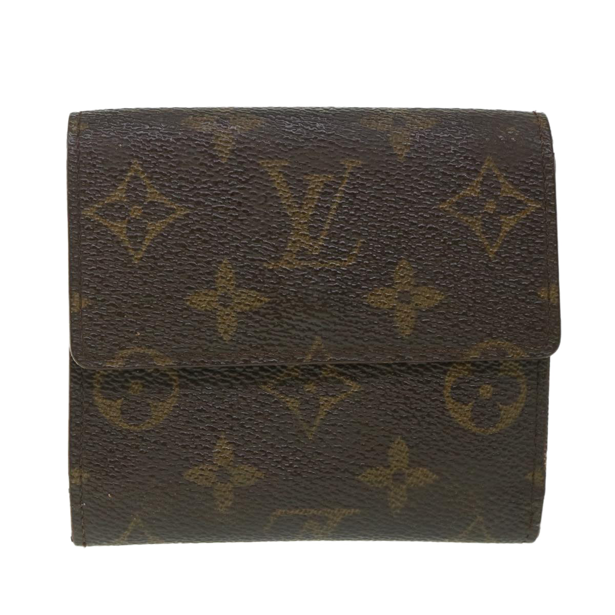 LOUIS VUITTON Monogram Portefeuille Elise Wallet M61654 LV Auth 56115