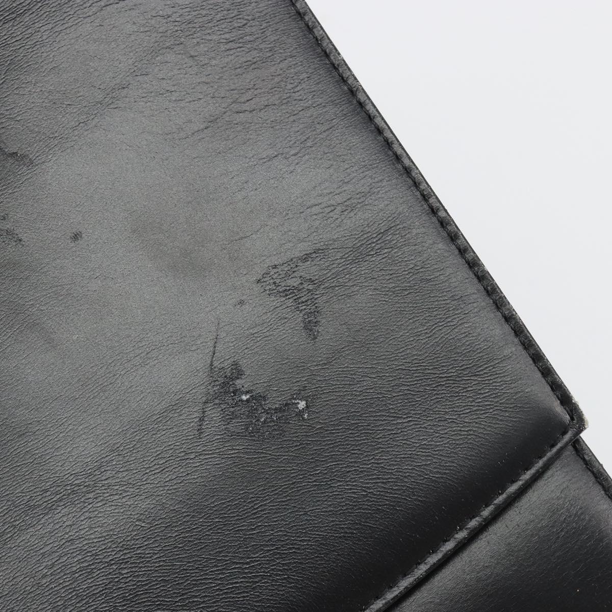 LOUIS VUITTON Opera Line Delph Shoulder Bag Leather Black M63932 LV Auth 56152