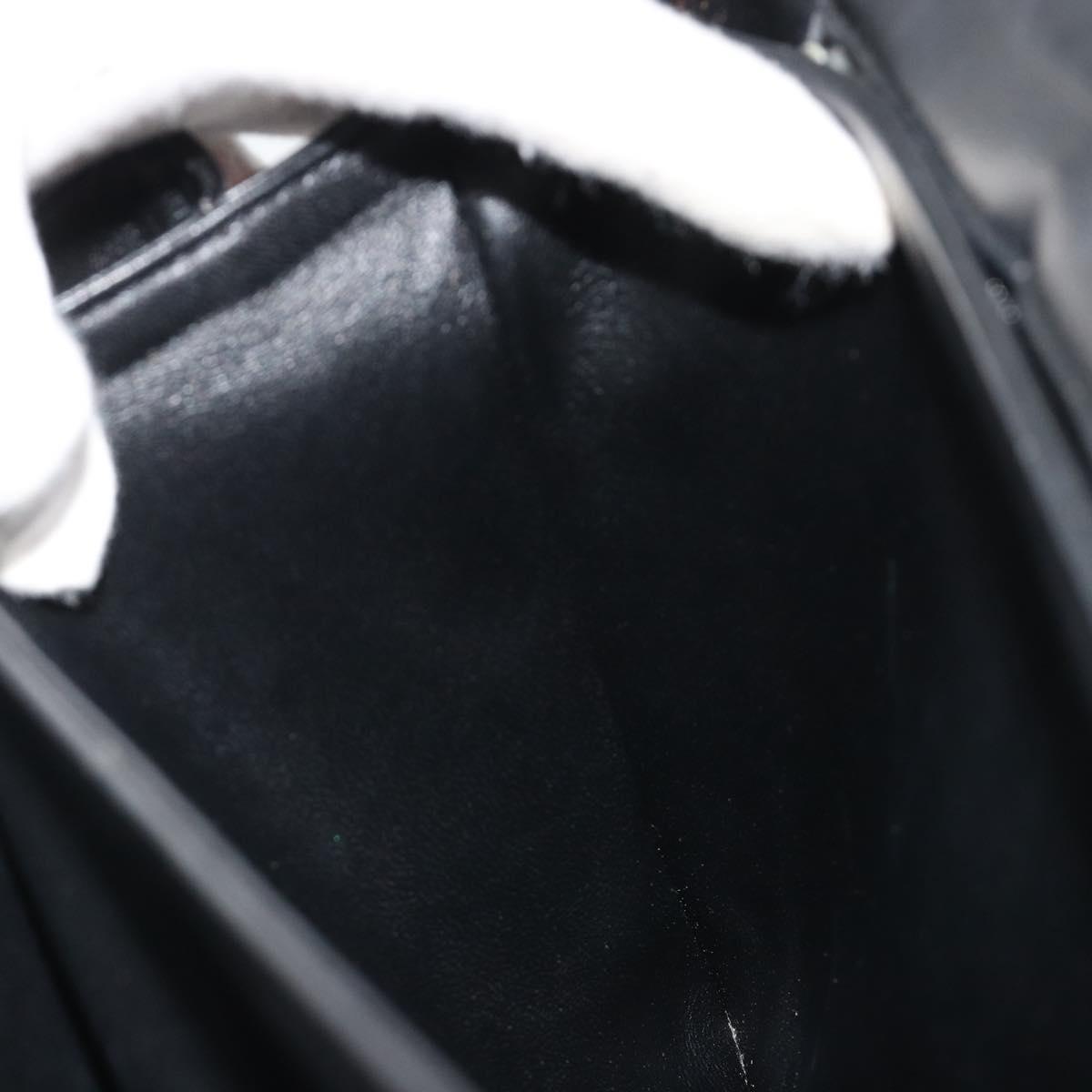 LOUIS VUITTON Opera Line Delph Shoulder Bag Leather Black M63932 LV Auth 56152