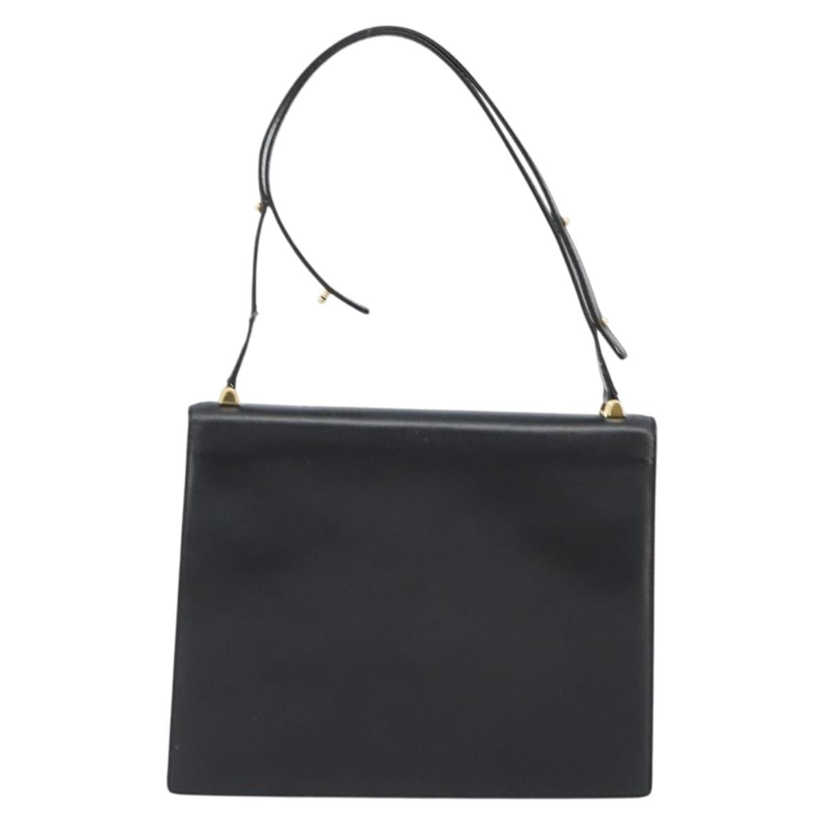 LOUIS VUITTON Opera Line Delph Shoulder Bag Leather Black M63932 LV Auth 56152
