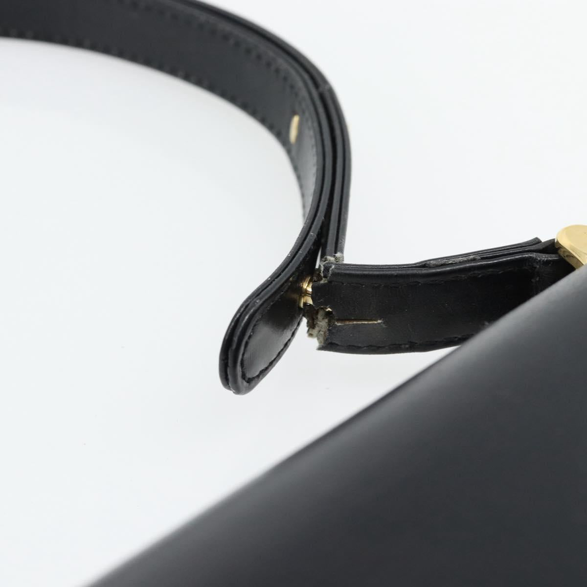 LOUIS VUITTON Opera Line Delph Shoulder Bag Leather Black M63932 LV Auth 56152A