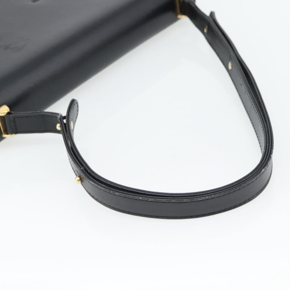 LOUIS VUITTON Opera Line Delph Shoulder Bag Leather Black M63932 LV Auth 56152A