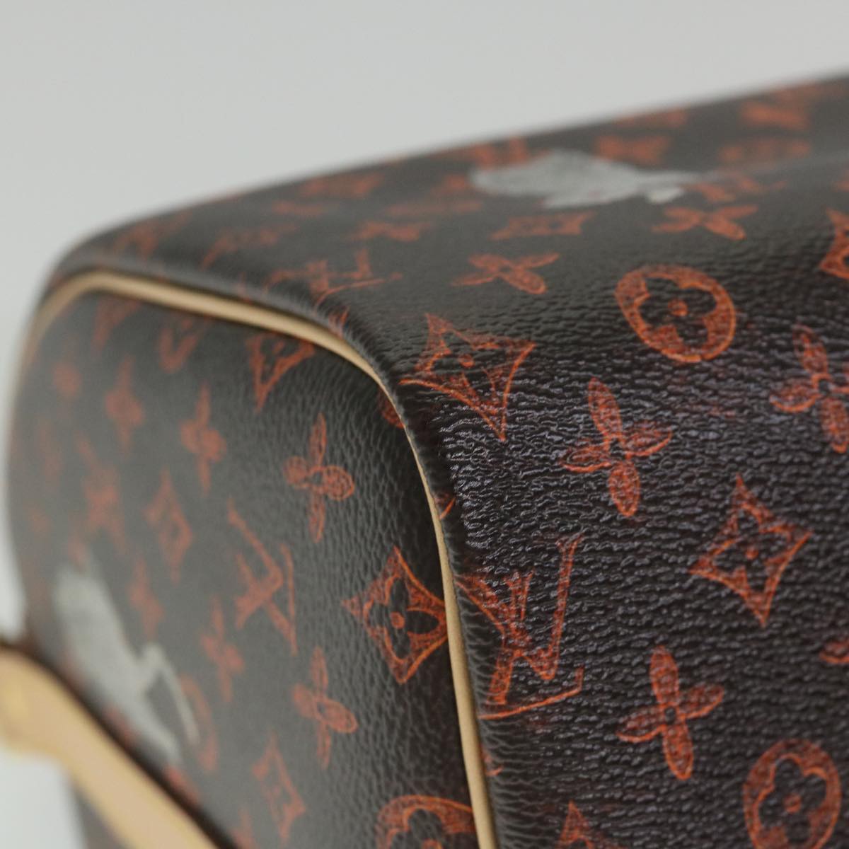 LOUIS VUITTON Catgram Speedy Bandouliere 30 Hand Bag Brown M44401 LV Auth 56154SM