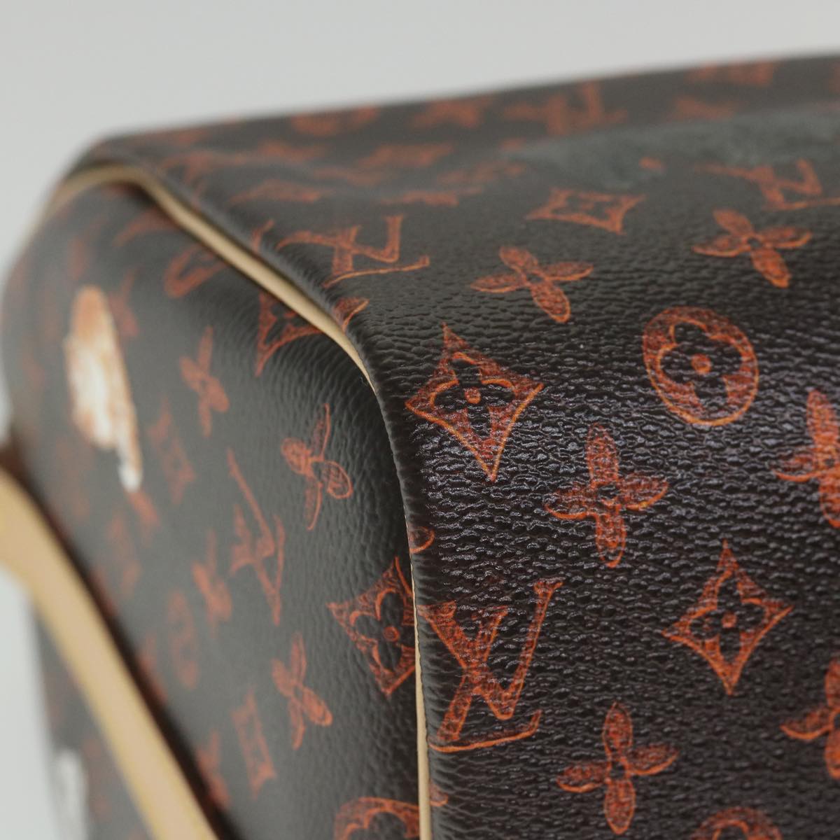 LOUIS VUITTON Catgram Speedy Bandouliere 30 Hand Bag Brown M44401 LV Auth 56154SM