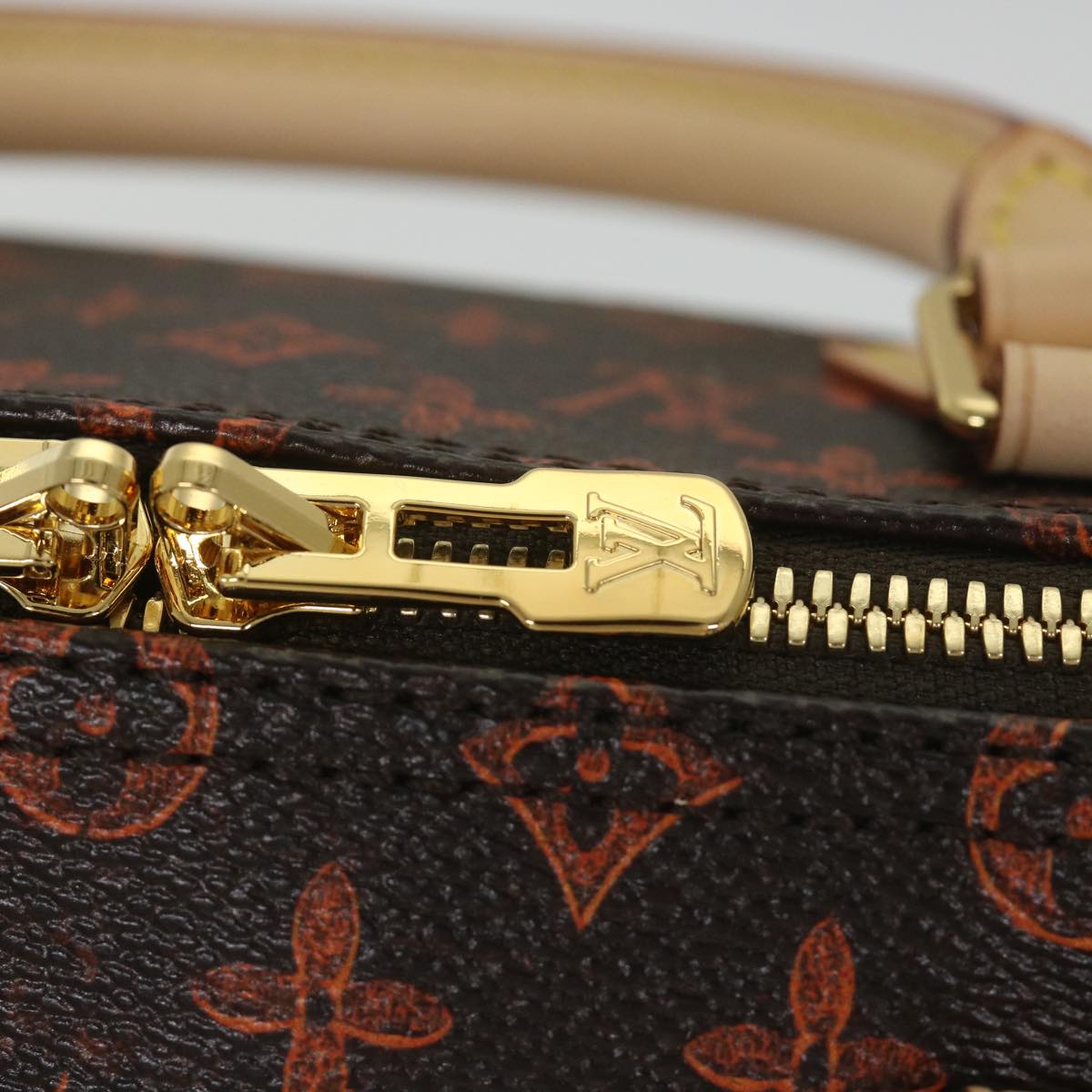 LOUIS VUITTON Catgram Speedy Bandouliere 30 Hand Bag Brown M44401 LV Auth 56154SM