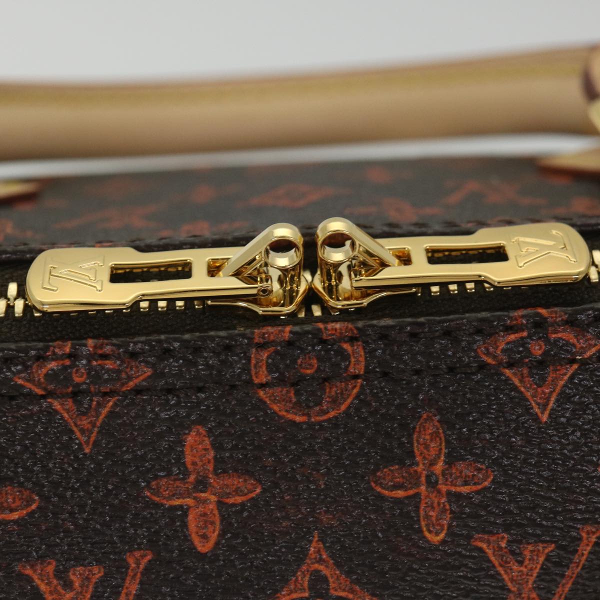 LOUIS VUITTON Catgram Speedy Bandouliere 30 Hand Bag Brown M44401 LV Auth 56154SM