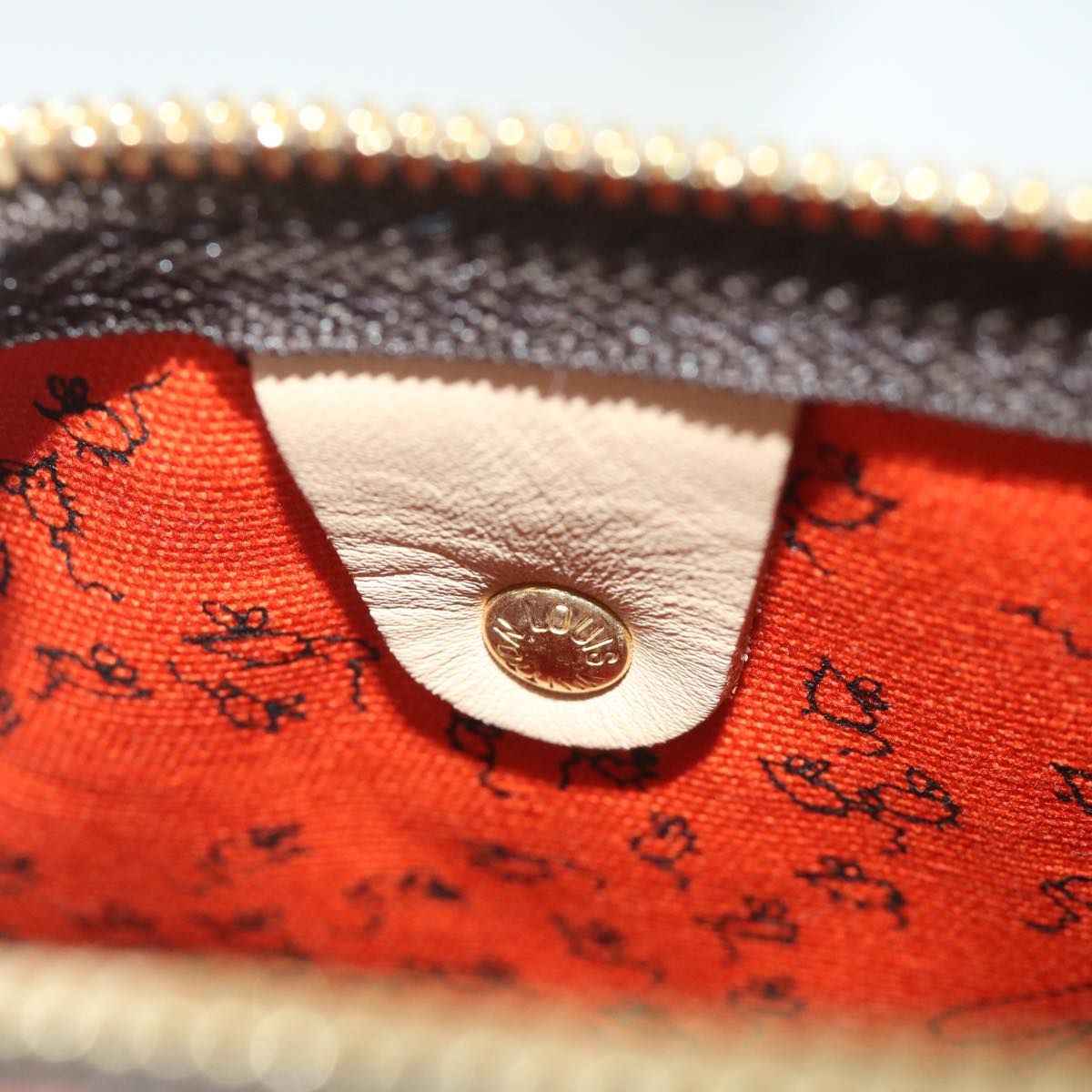 LOUIS VUITTON Catgram Speedy Bandouliere 30 Hand Bag Brown M44401 LV Auth 56154SM