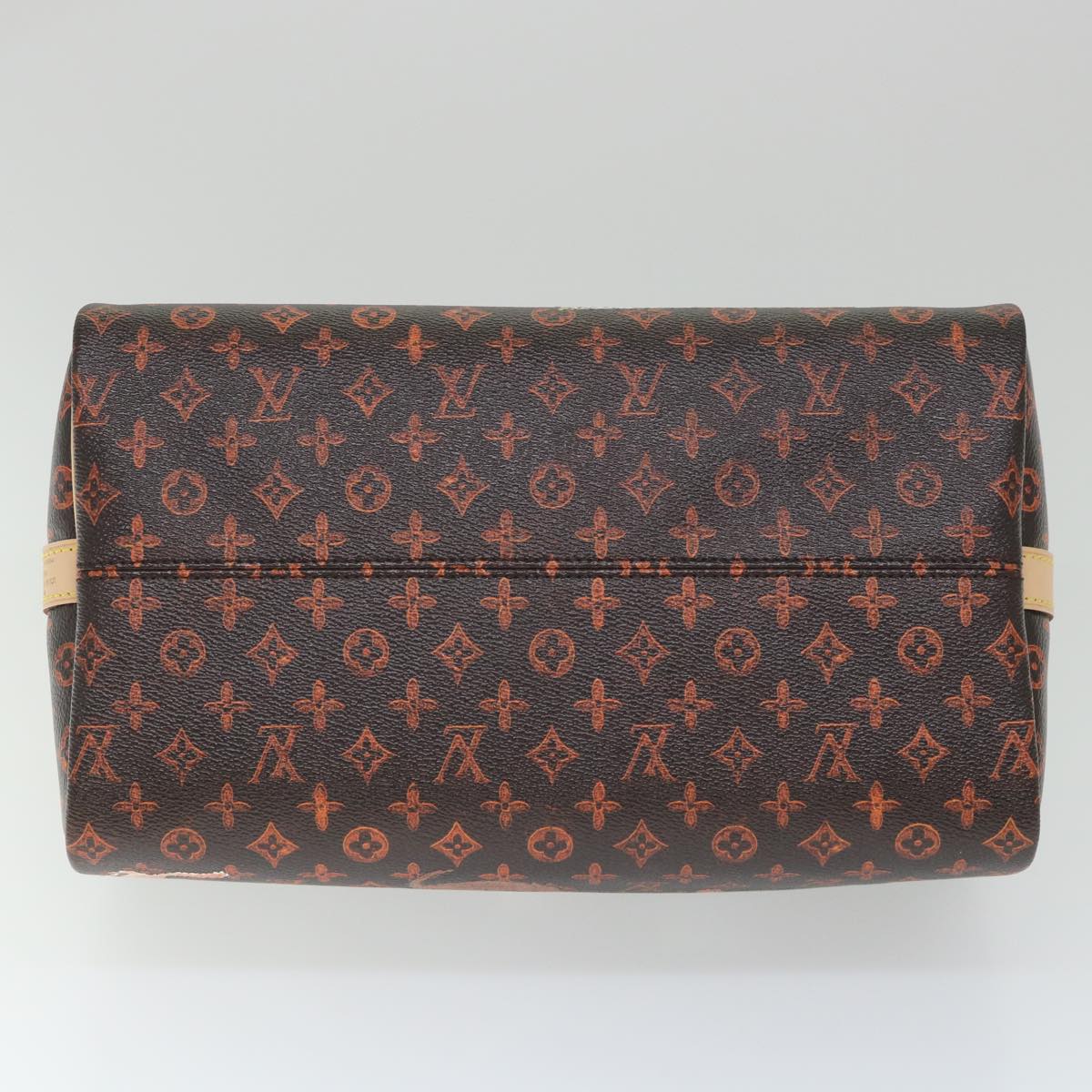 LOUIS VUITTON Catgram Speedy Bandouliere 30 Hand Bag Brown M44401 LV Auth 56154SM