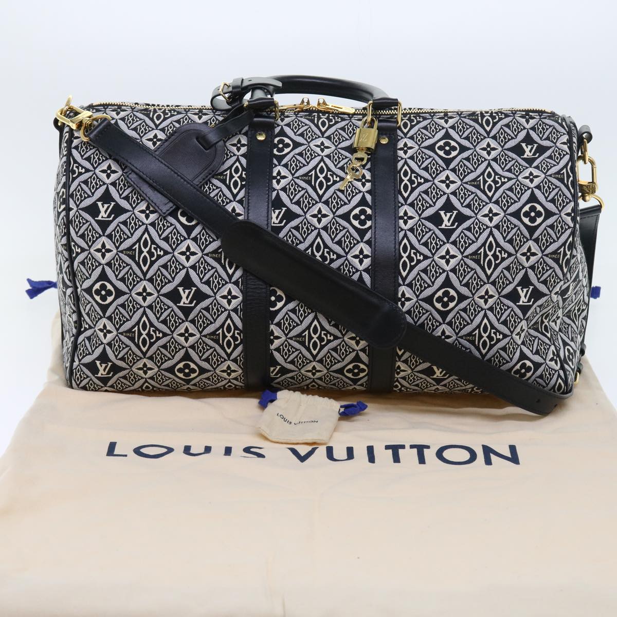 LOUIS VUITTON SINCE 1854 Keepall Bandouliere 45 Jacquard M57304 LV Auth 56155SM