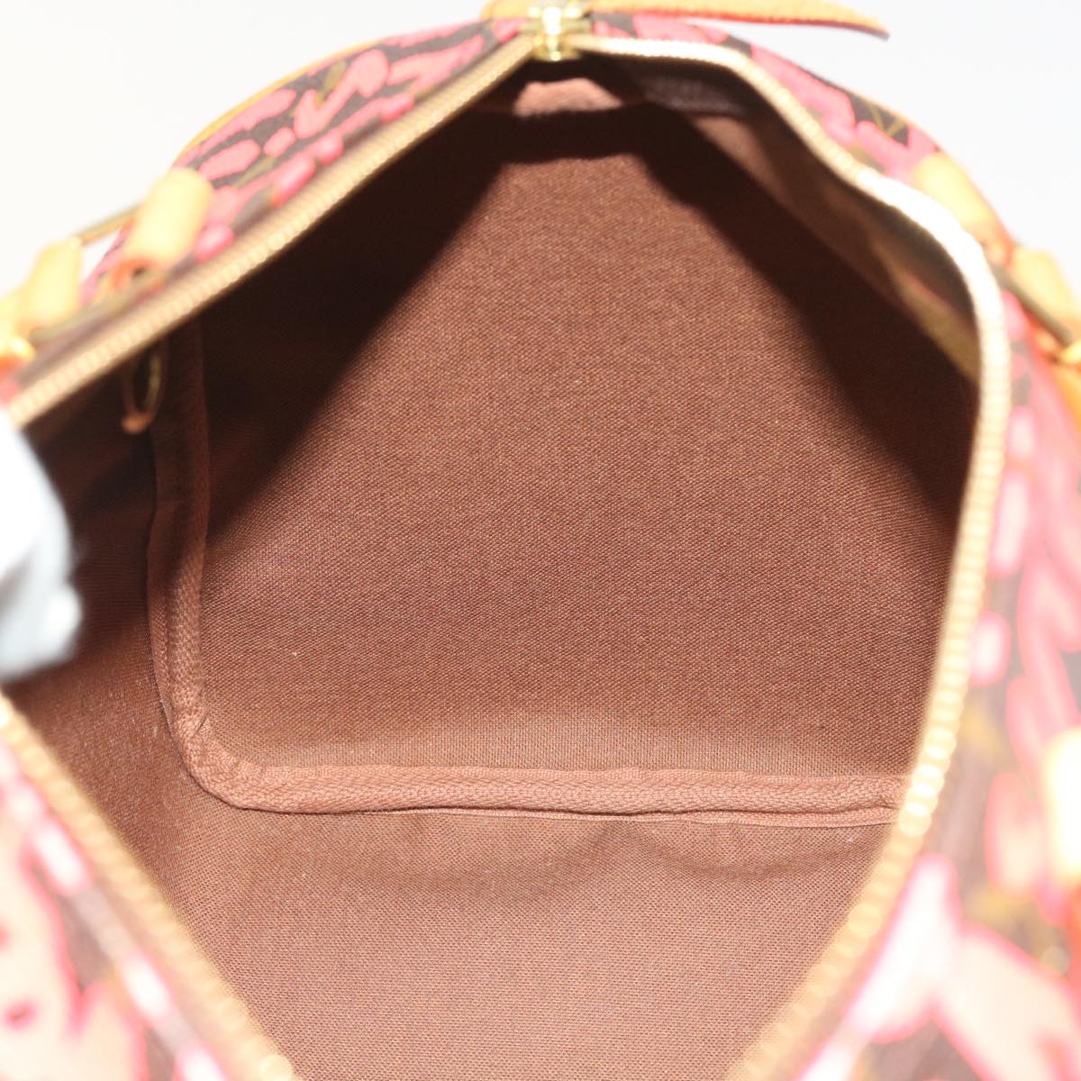 LOUIS VUITTON Monogram Graffiti Speedy 30 Hand Bag Pink M93704 LV Auth 56156SAM