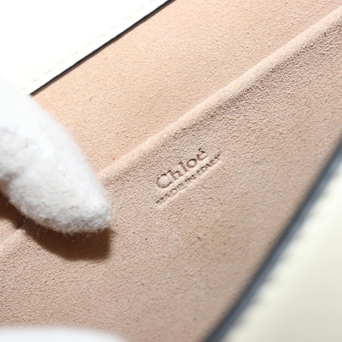Chloe Nile Small Bracelet Shoulder Bag Leather Suede Cream Auth 56489