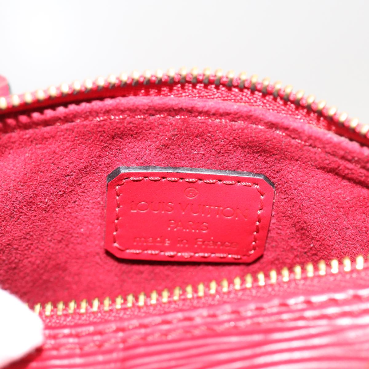 LOUIS VUITTON Epi Mini Speedy Hand Bag SPO 2way Red LV Auth 56797SM