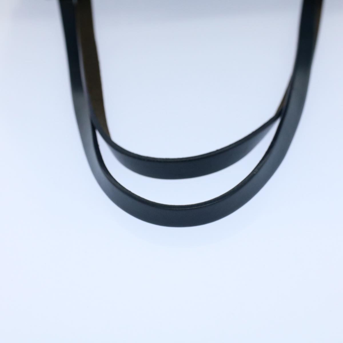 FENDI Zucchino Canvas Hand Bag Navy Auth 56963