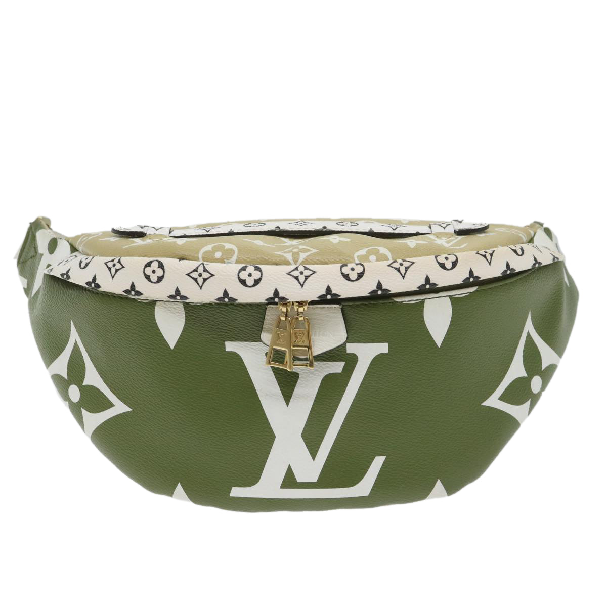 LOUIS VUITTON Monogram Giant Bum Bag Body Bag Khaki M44611 LV Auth 57013SAM