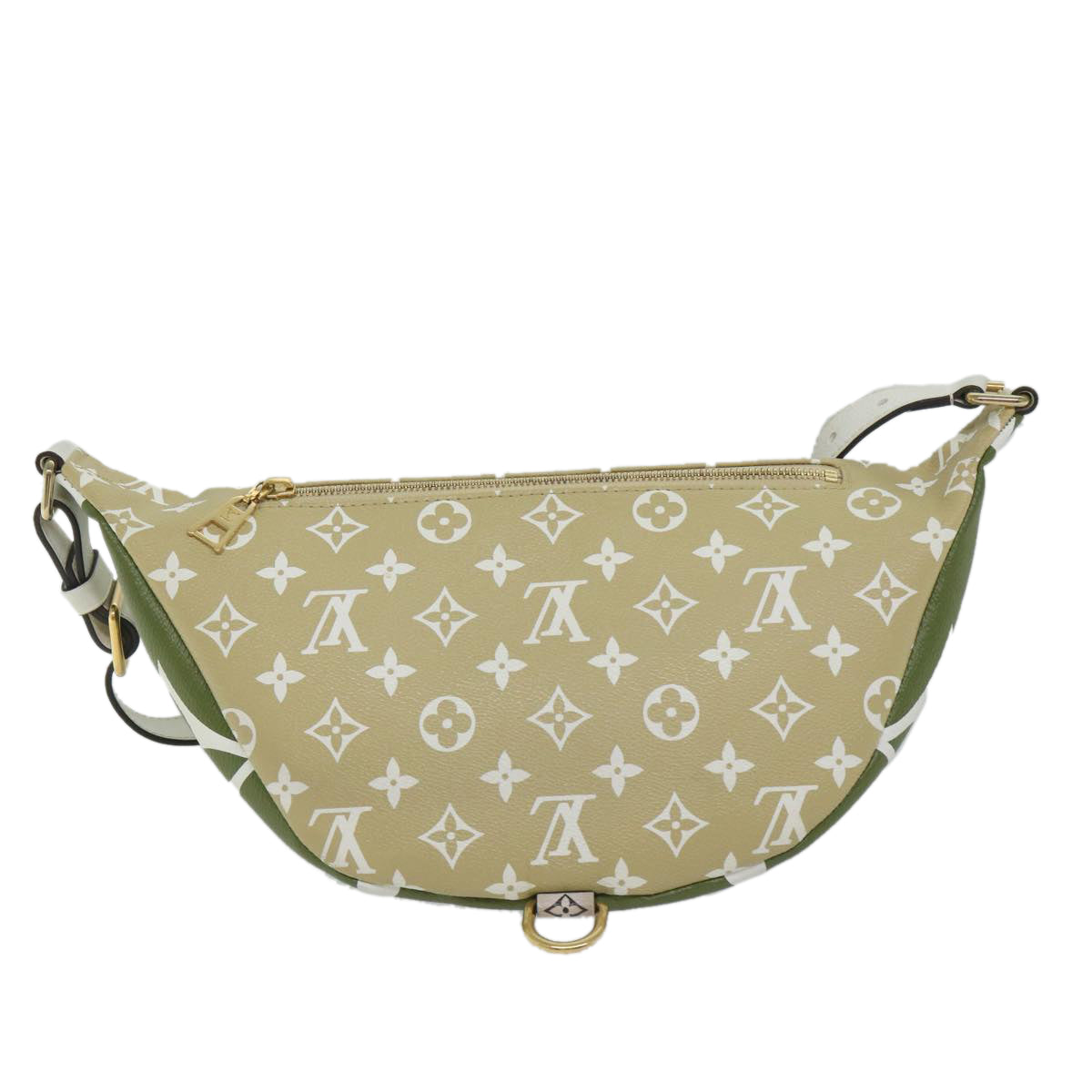 LOUIS VUITTON Monogram Giant Bum Bag Body Bag Khaki M44611 LV Auth 57013SAM