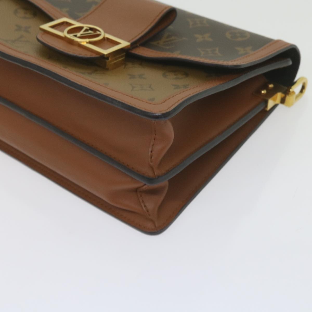 LOUIS VUITTON Monogram Reverse Dauphine MM Shoulder Bag M44391 LV Auth 60072M