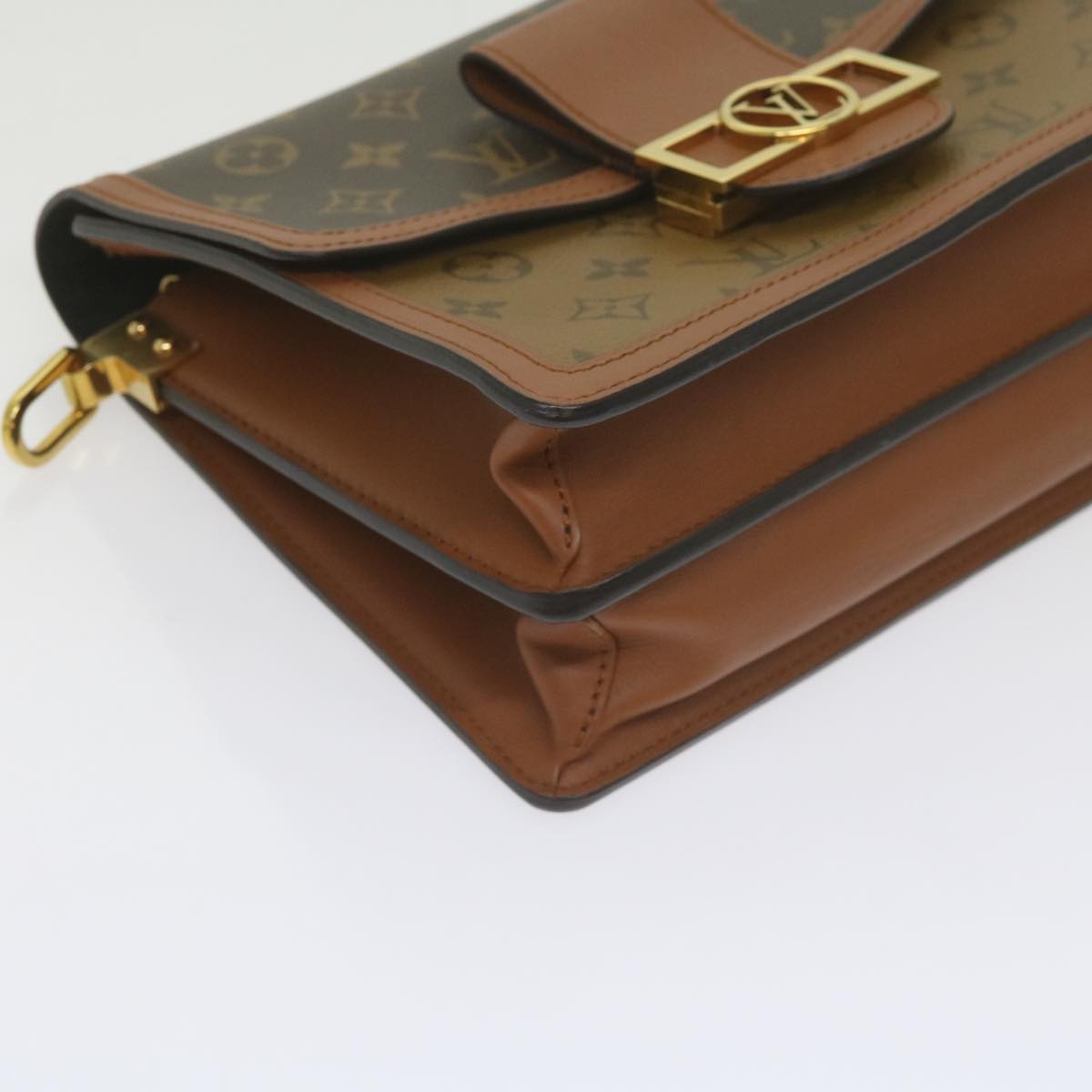 LOUIS VUITTON Monogram Reverse Dauphine MM Shoulder Bag M44391 LV Auth 60072M