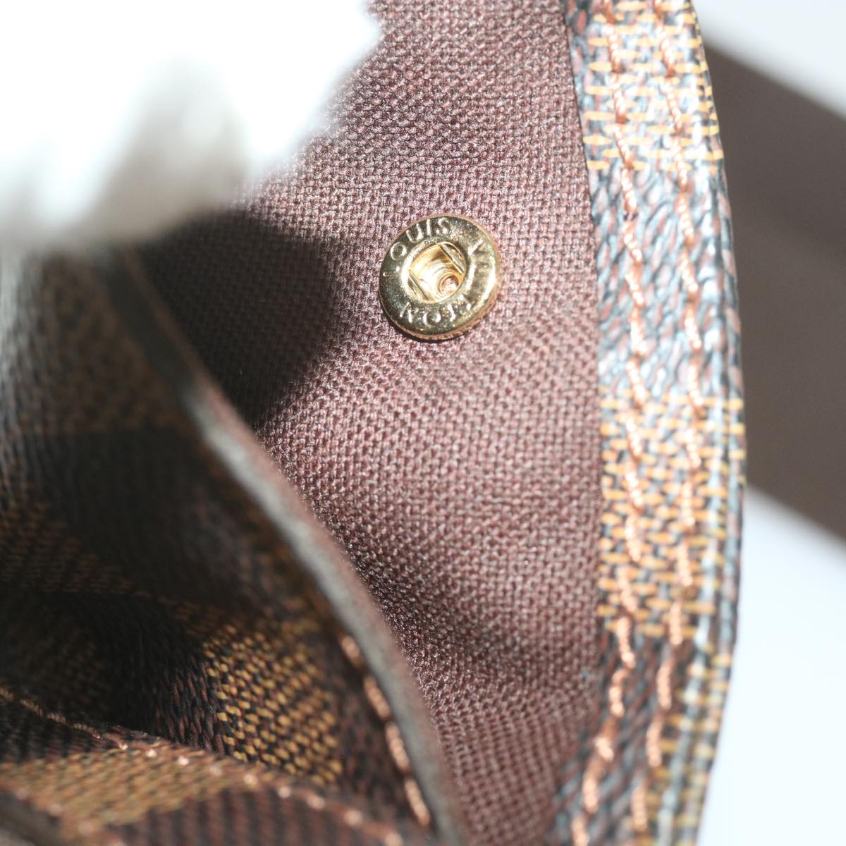 LOUIS VUITTON Damier Ebene Geronimos Shoulder Bag N51994 LV Auth 60076AV