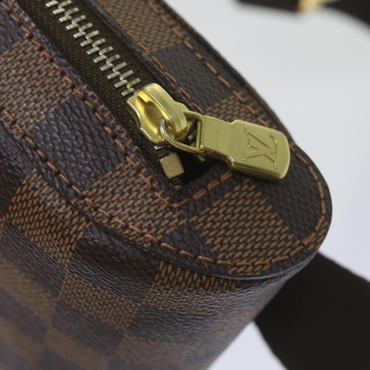 LOUIS VUITTON Damier Ebene Geronimos Shoulder Bag N51994 LV Auth 60076V