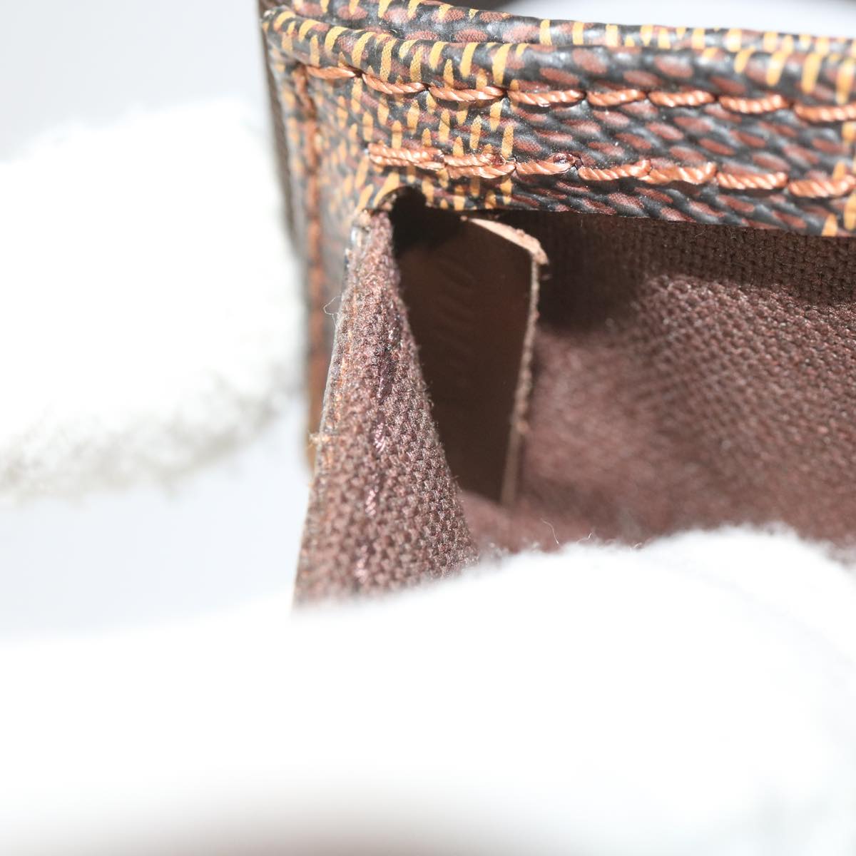 LOUIS VUITTON Damier Ebene Geronimos Shoulder Bag N51994 LV Auth 60076AV