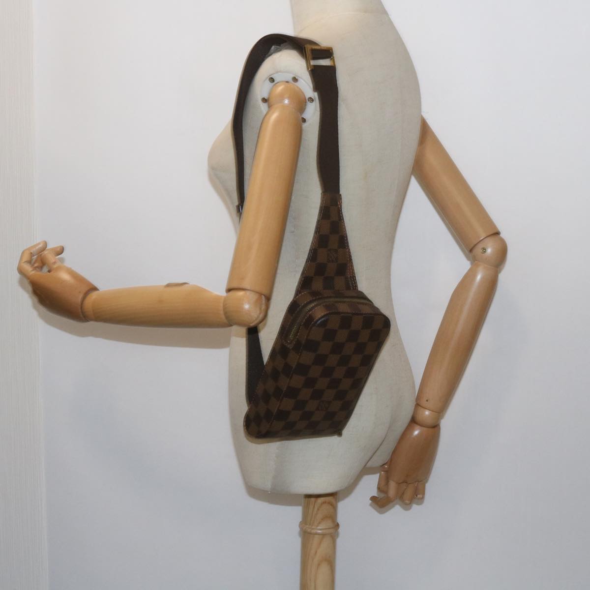 LOUIS VUITTON Damier Ebene Geronimos Shoulder Bag N51994 LV Auth 60076AV