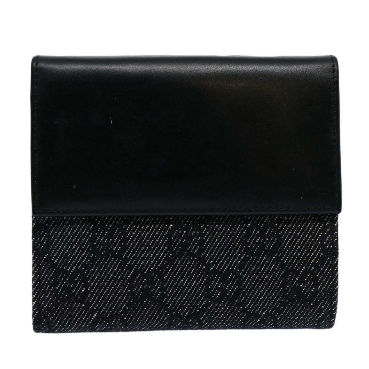 GUCCI GG Canvas Jackie Wallet Navy 05474 Auth 60080V