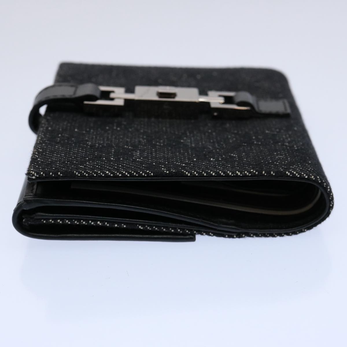 GUCCI GG Canvas Jackie Wallet Navy 05474 Auth 60080V