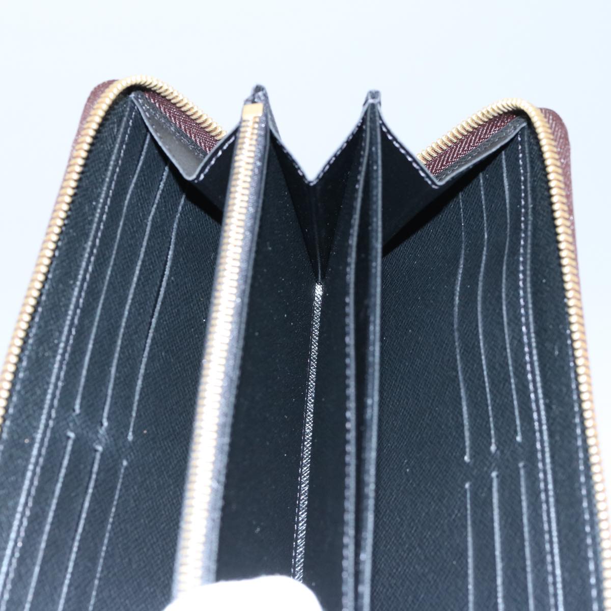 LOUIS VUITTON Monogram Reverse Zippy Wallet Long Wallet M82444 LV Auth 60083SM