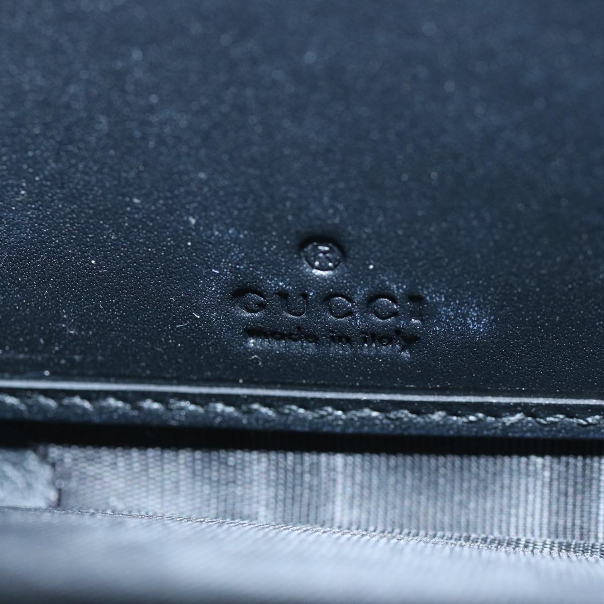 GUCCI Silvi Web Sherry Line Long Wallet Leather Black Red 476083 Auth 60085AV