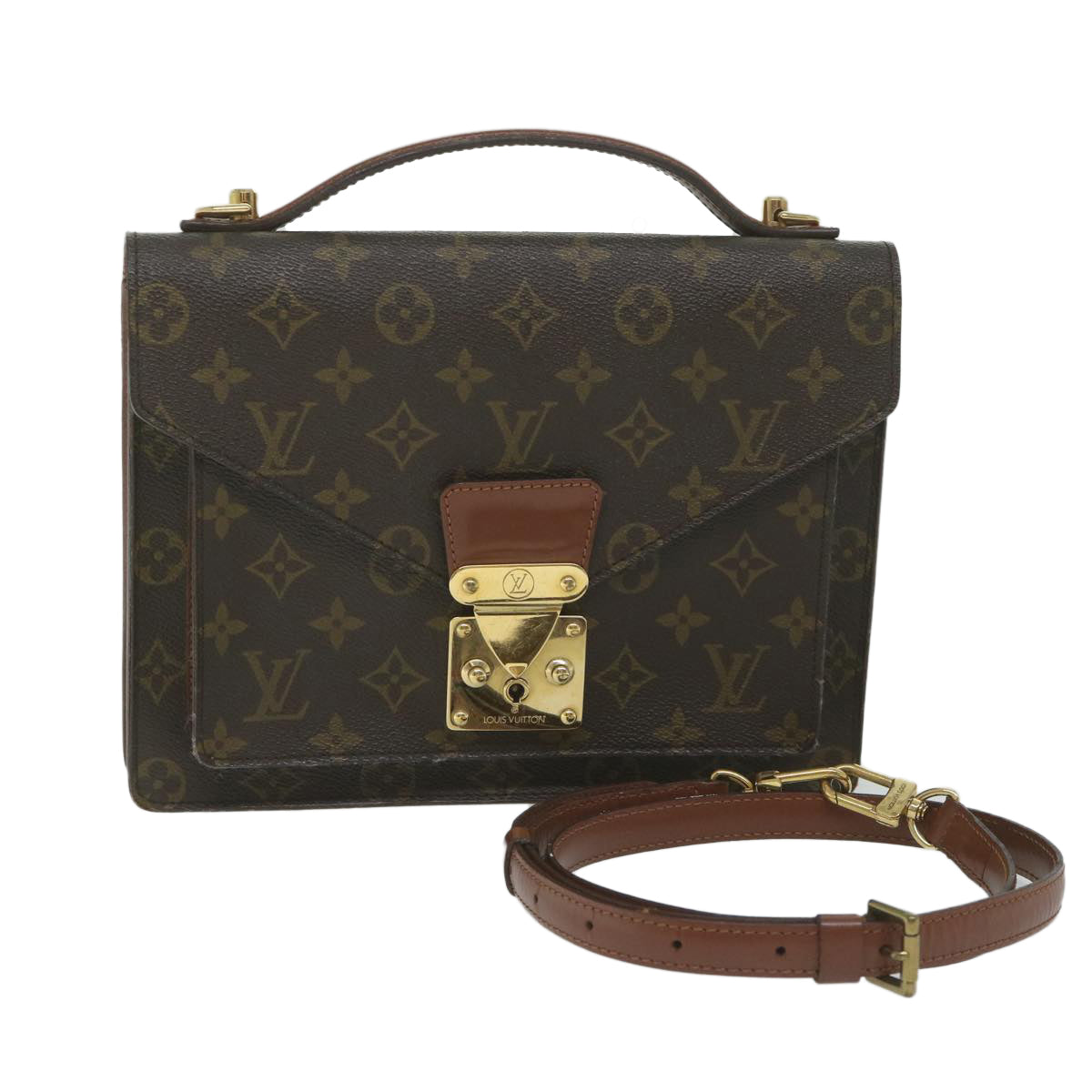 LOUIS VUITTON Monogram Monceau 26 Shoulder Bag 2way M51187 LV Auth 61314