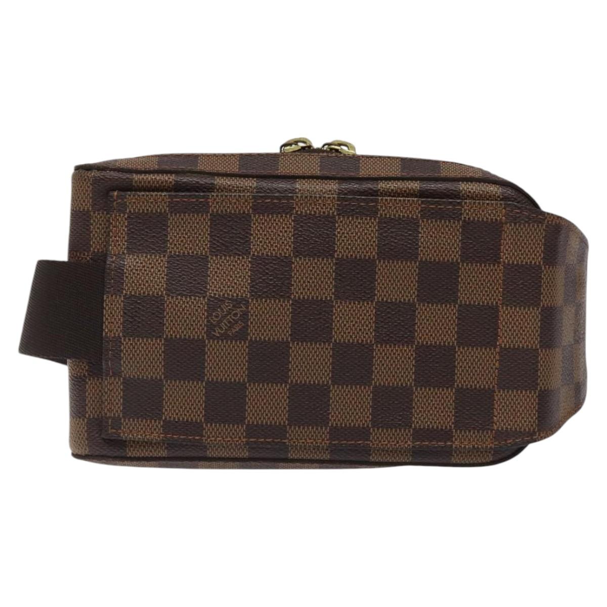 LOUIS VUITTON Damier Ebene Geronimos Shoulder Bag N51994 LV Auth 61322