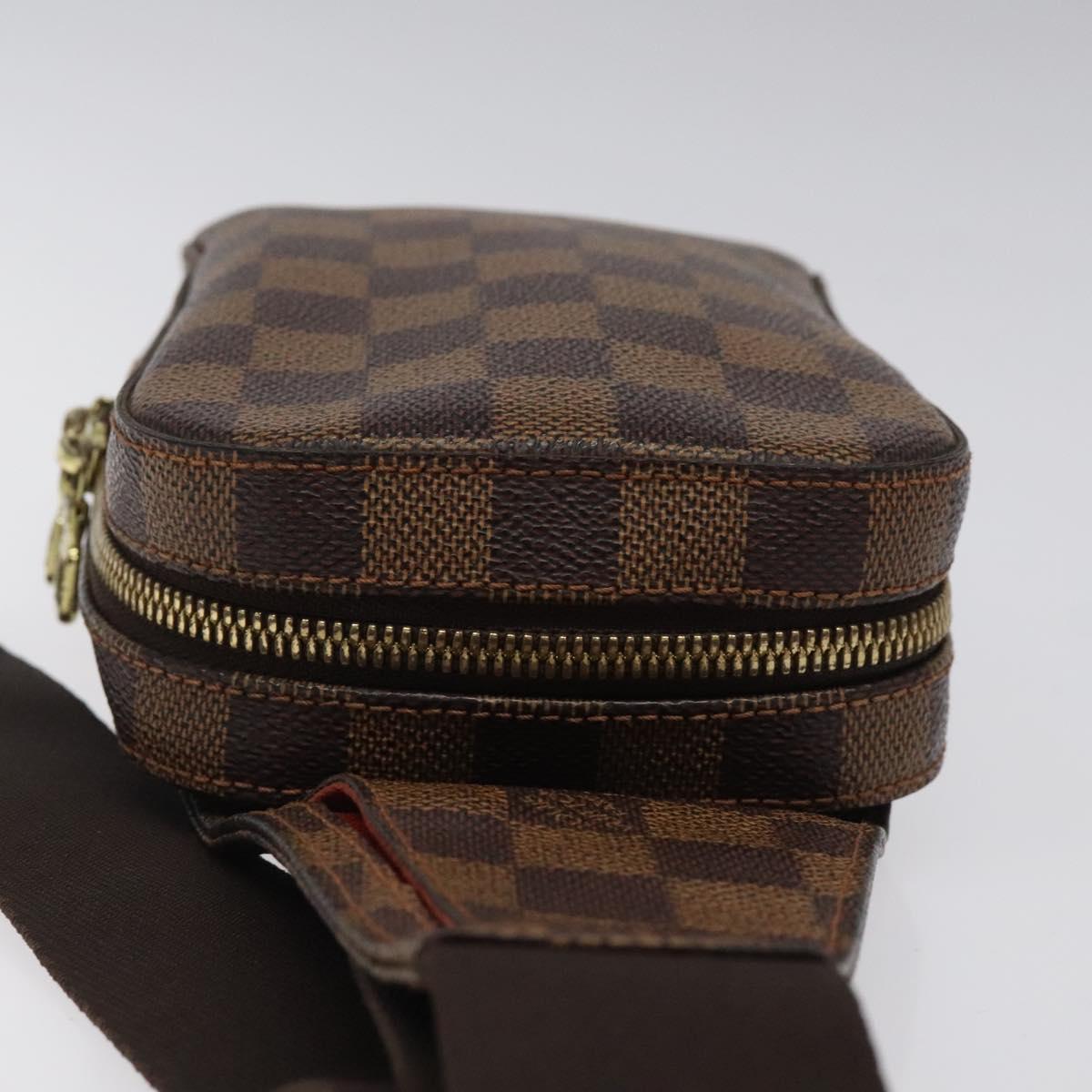 LOUIS VUITTON Damier Ebene Geronimos Shoulder Bag N51994 LV Auth 61322