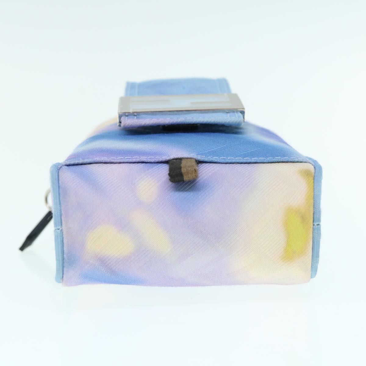 FENDI Zucca Canvas Shoulder Bag Light Blue Auth 62025SAV