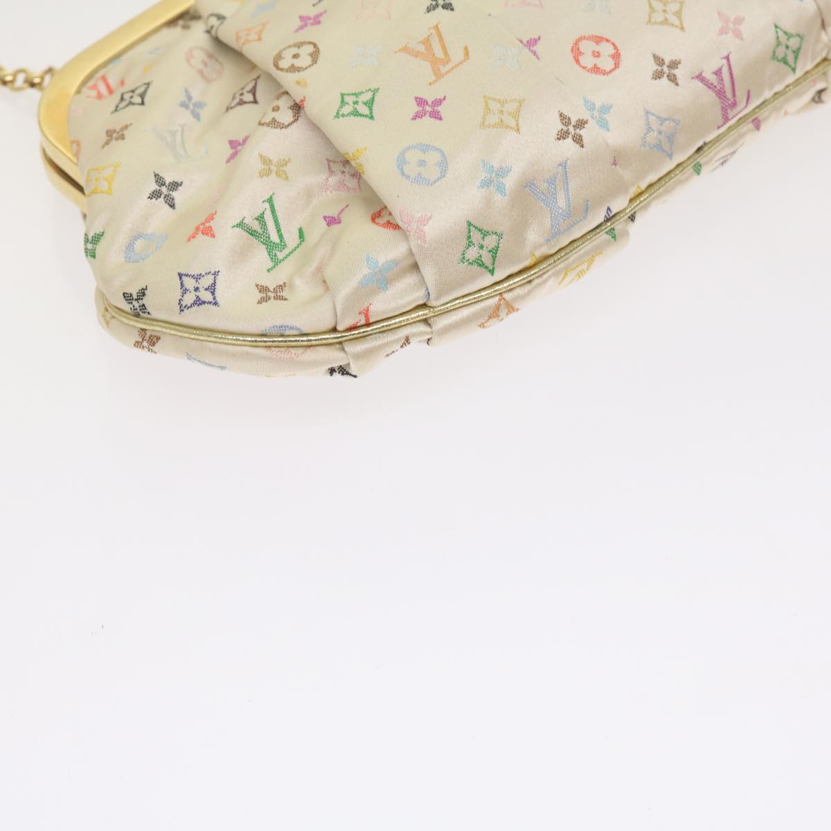 LOUIS VUITTON Monogram Multicolor Omoniere Hand Bag White LV Auth 62290SV