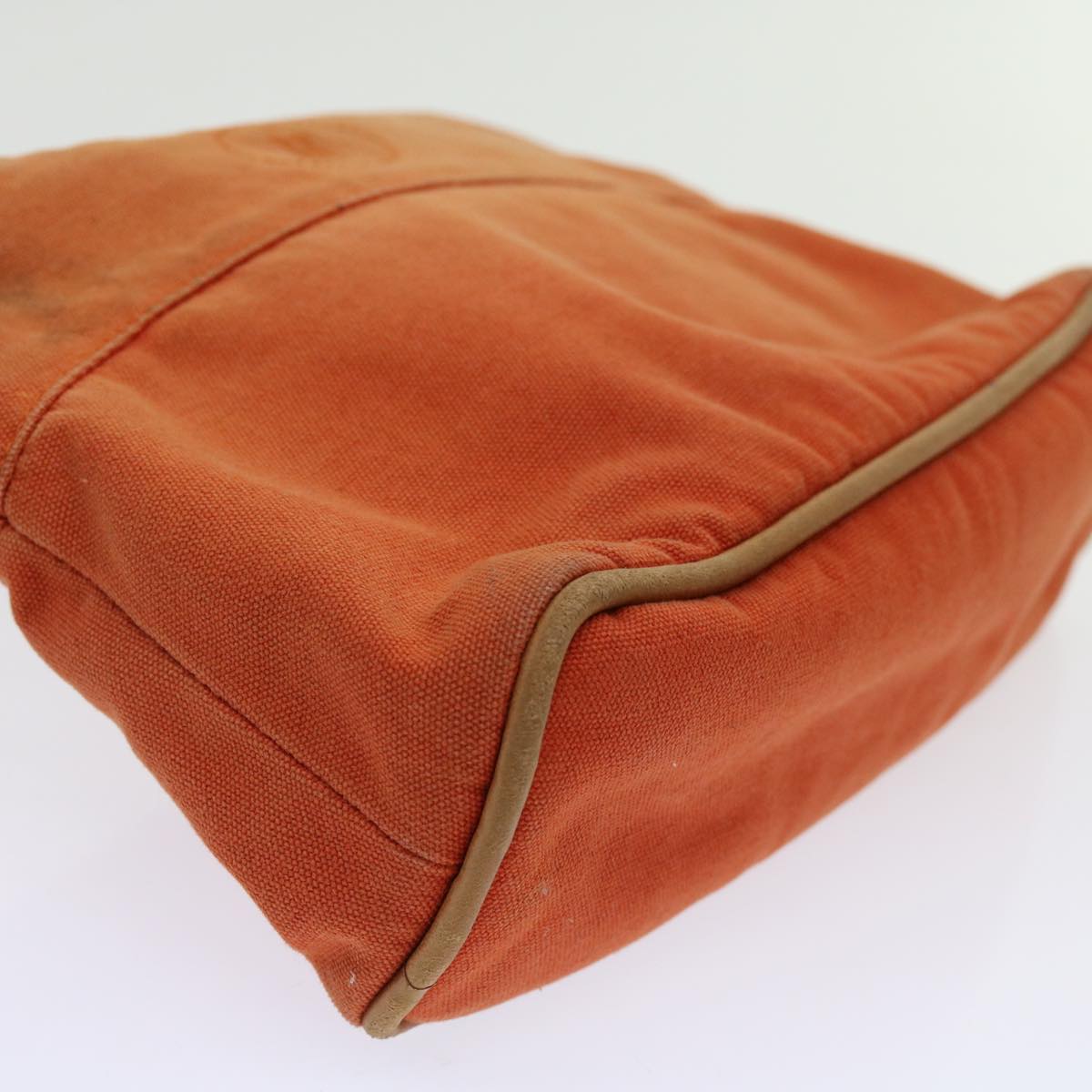 HERMES Bolide Pouch Canvas Orange Auth 62680