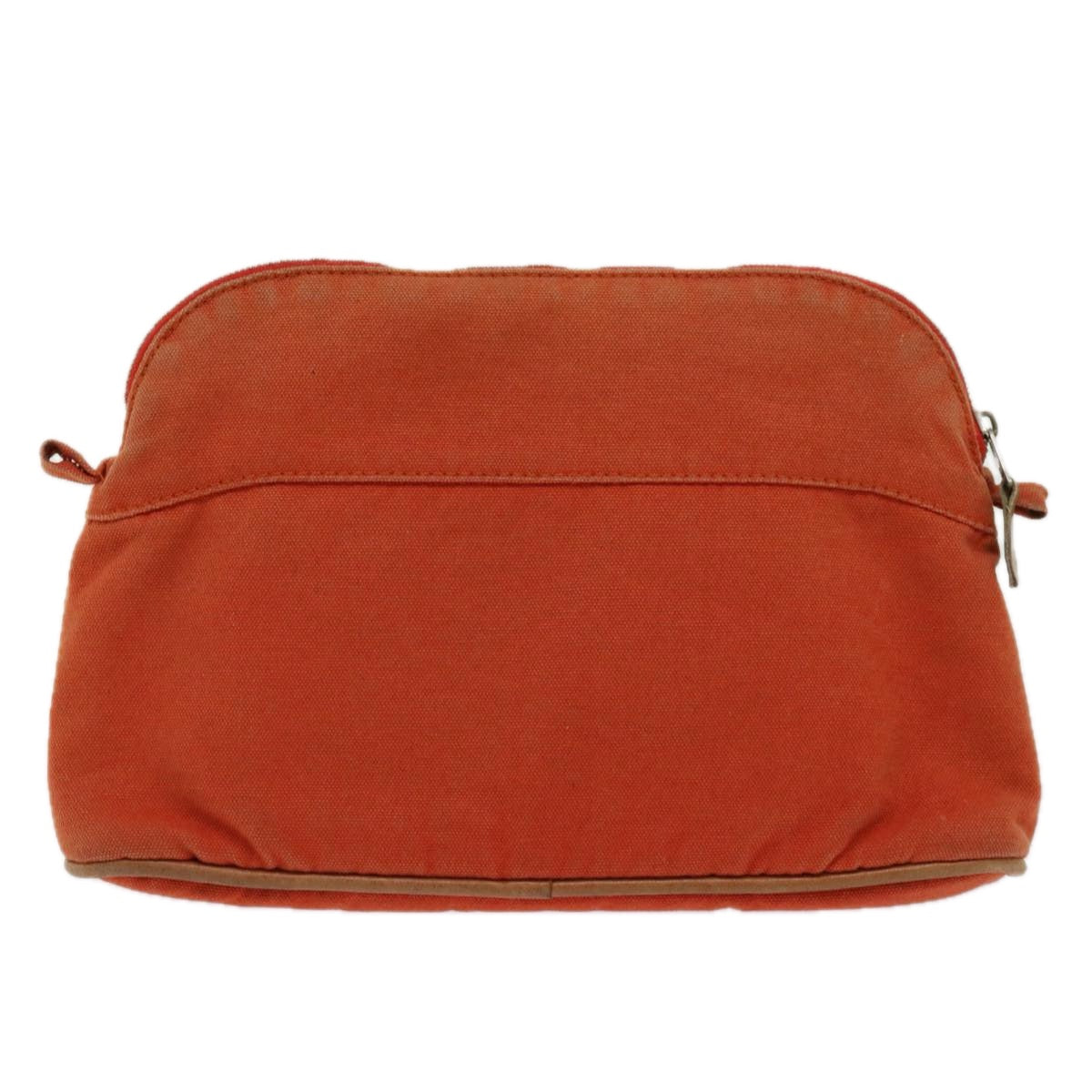 HERMES Bolide Pouch Canvas Orange Auth 62680
