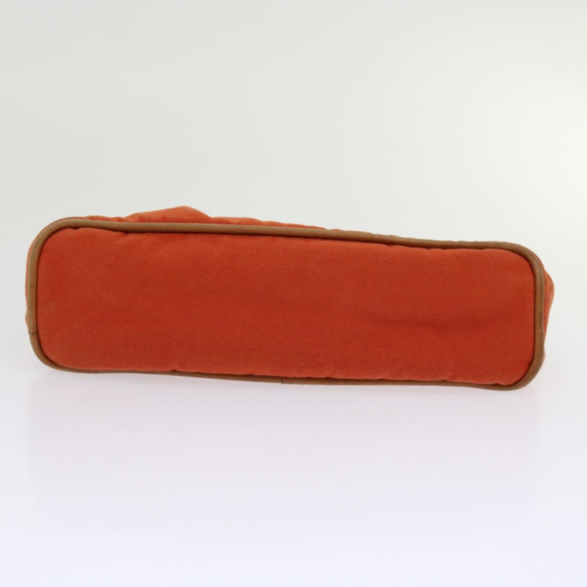 HERMES Bolide Pouch Canvas Orange Auth 62680