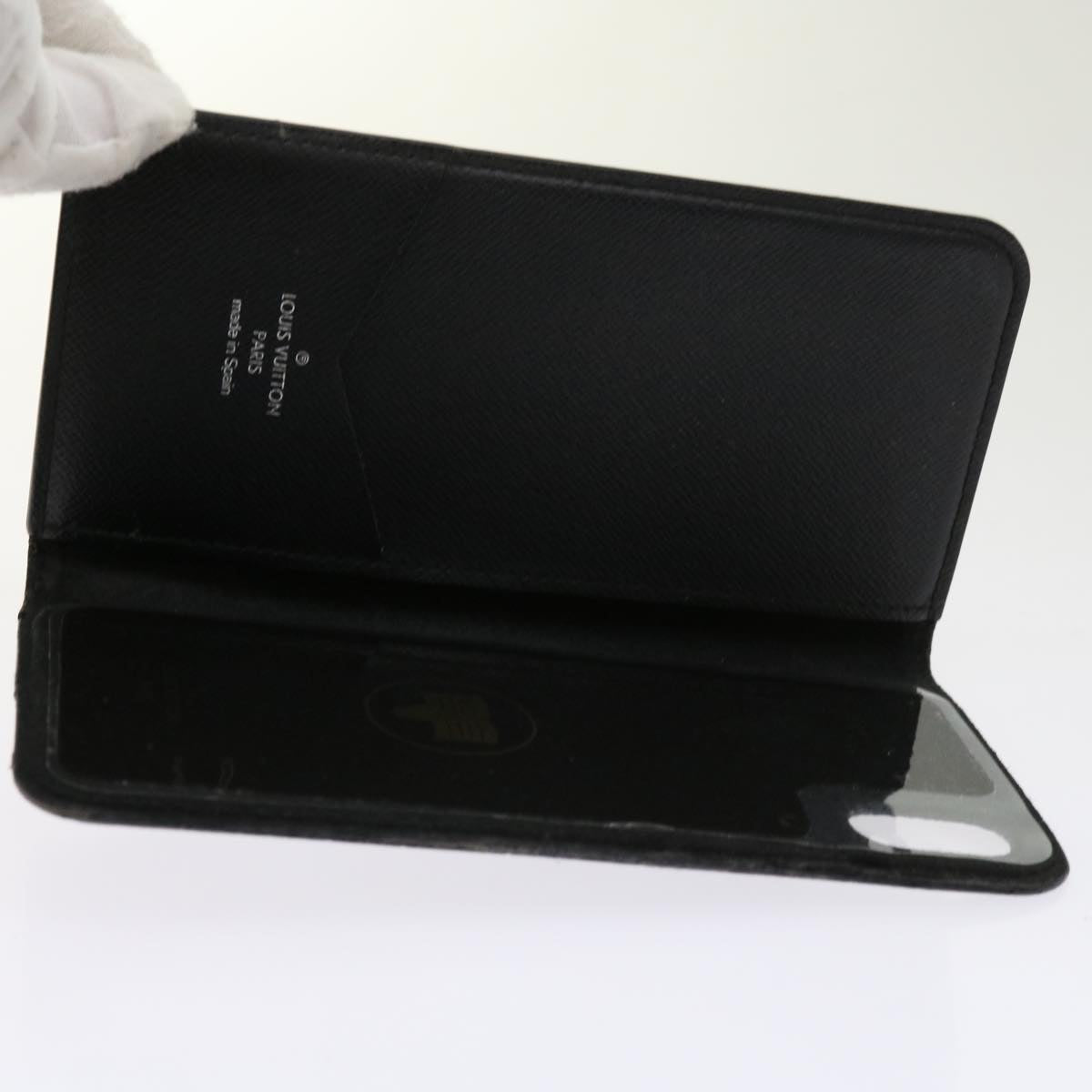 LOUIS VUITTON Monogram Damier Graphite iPhone Case 8 Set Red LV Auth 62862