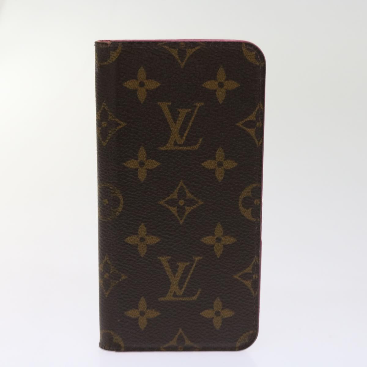 LOUIS VUITTON Monogram Damier Graphite iPhone Case 8 Set Red LV Auth 62862