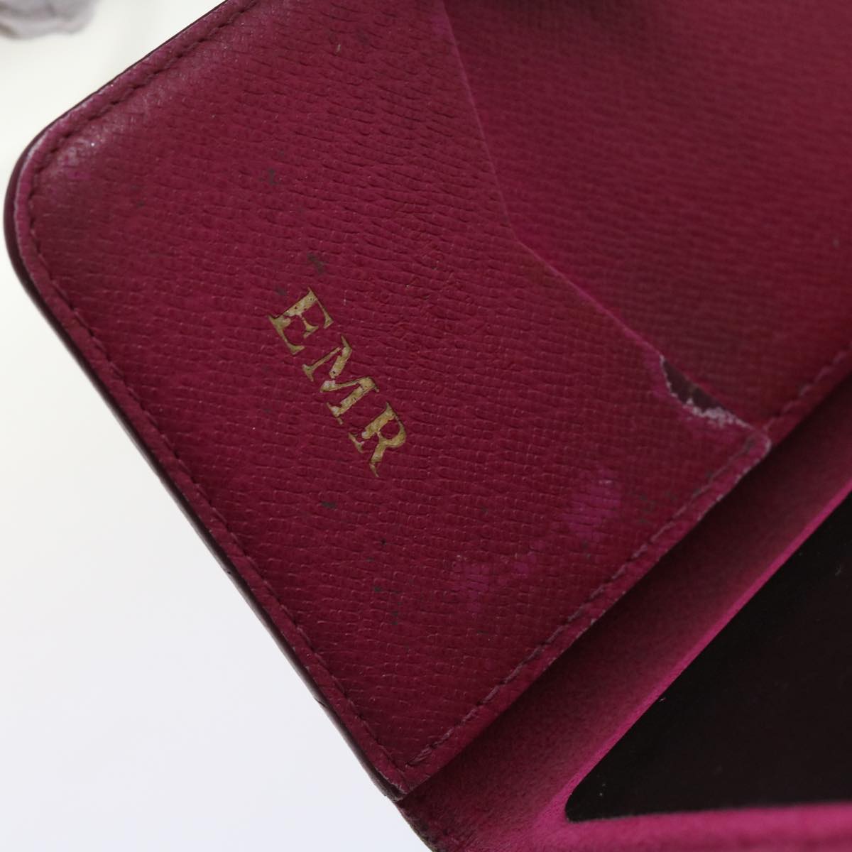 LOUIS VUITTON Monogram Damier Graphite iPhone Case 8 Set Red LV Auth 62862