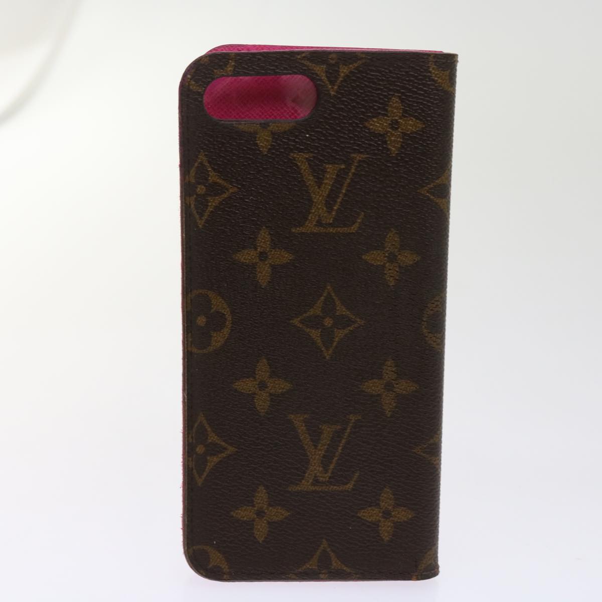 LOUIS VUITTON Monogram Damier Graphite iPhone Case 8 Set Red LV Auth 62862