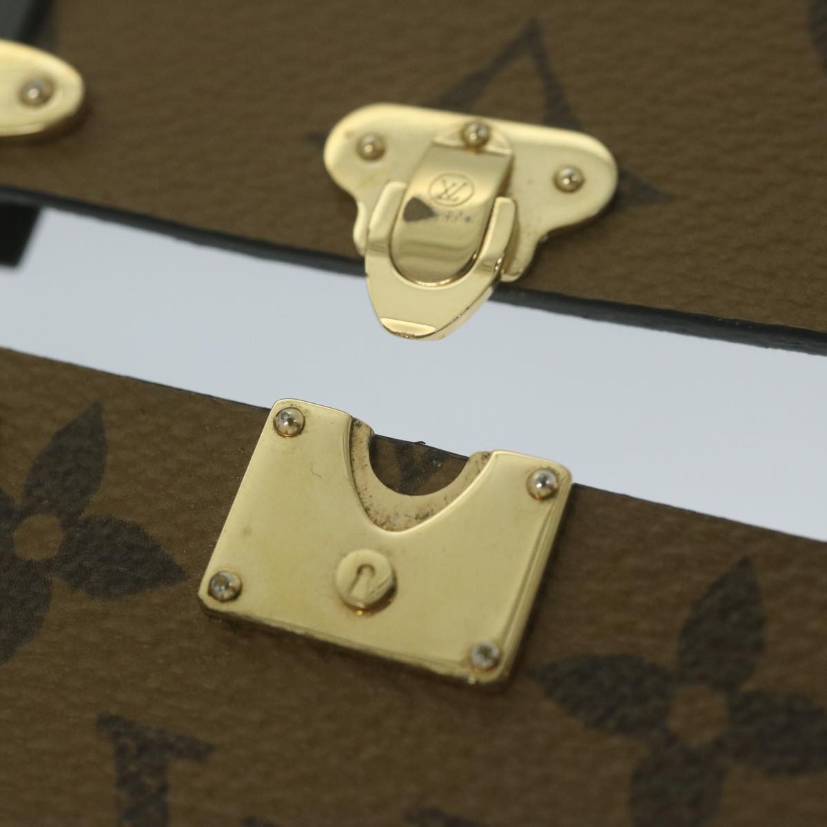 LOUIS VUITTON Monogram Monogram Reverse iPhoneX/Xs case 2 Set LV Auth 63135