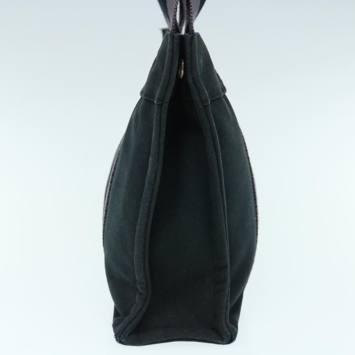 HERMES Fourre Tout PM Hand Bag Canvas Black Auth 63408