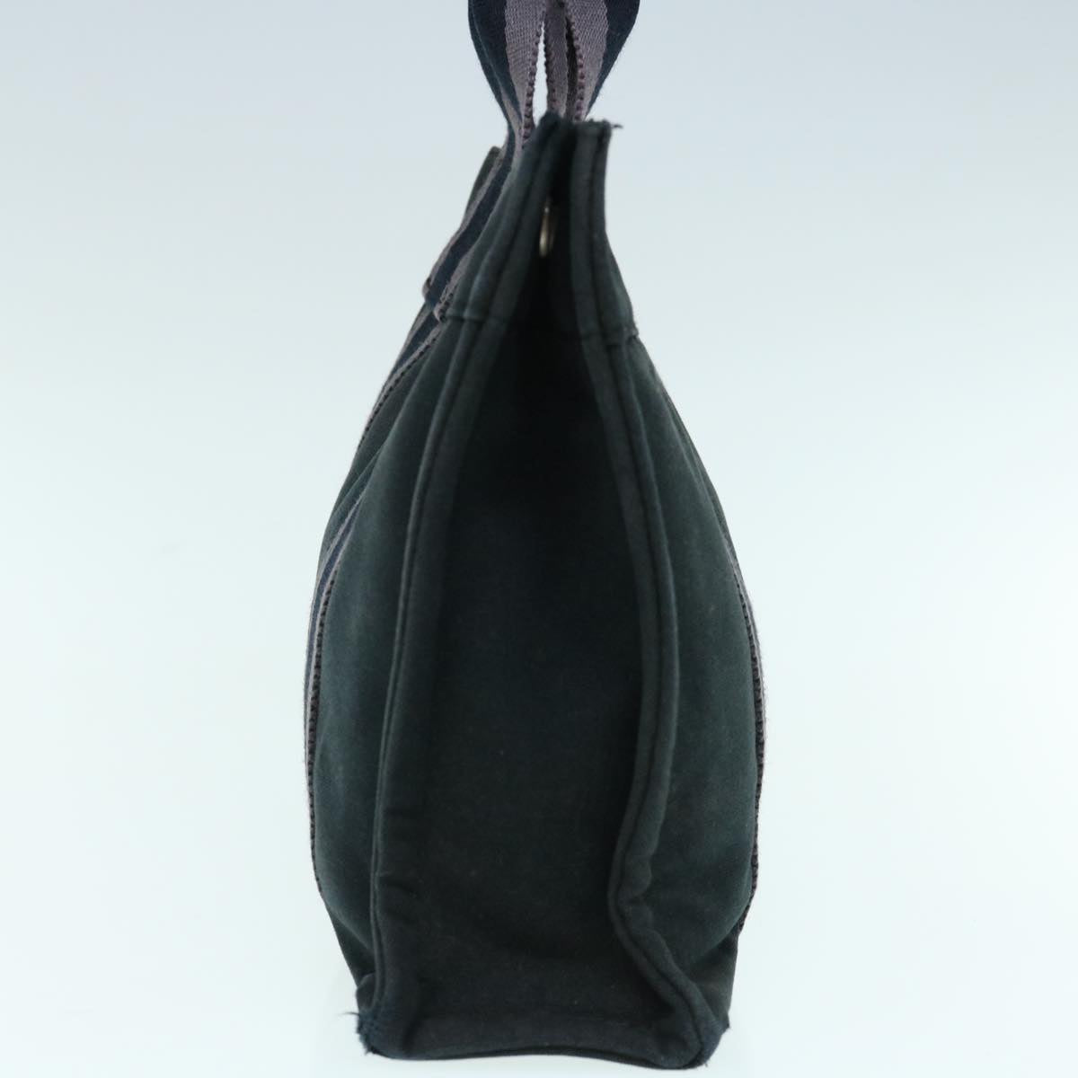 HERMES Fourre Tout PM Hand Bag Canvas Black Auth 63408