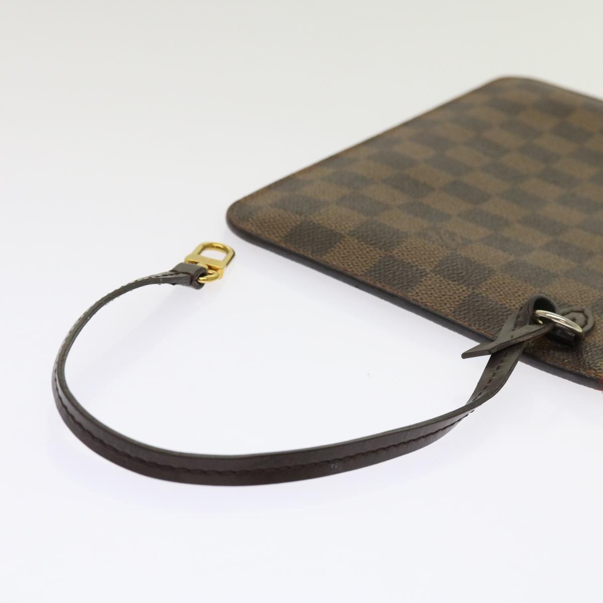 LOUIS VUITTON Damier Ebene Neverfull MM Pouch Accessory Pouch LV Auth 63478