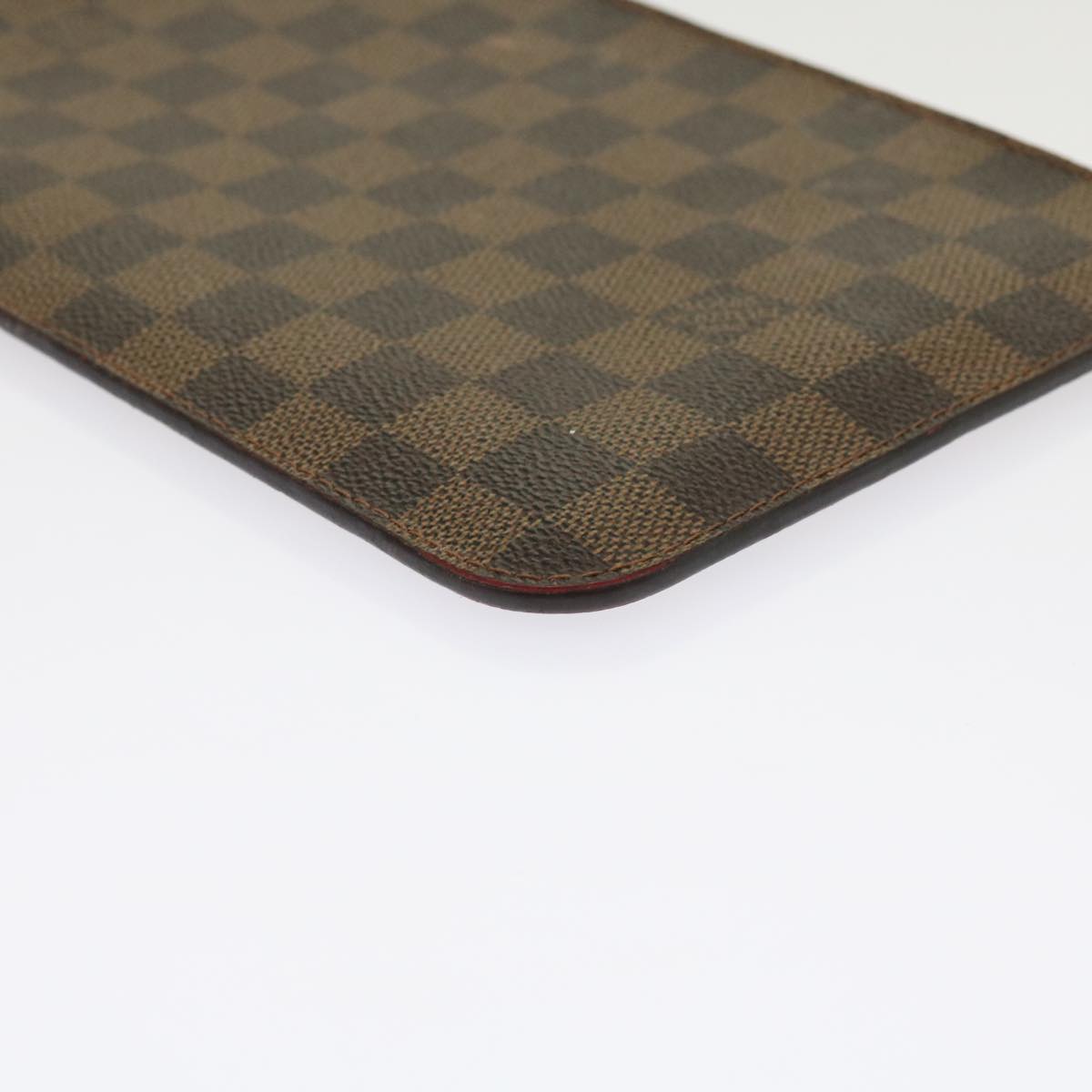 LOUIS VUITTON Damier Ebene Neverfull MM Pouch Accessory Pouch LV Auth 63478