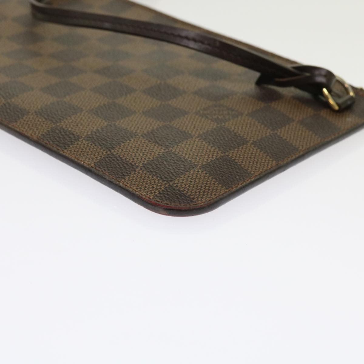 LOUIS VUITTON Damier Ebene Neverfull MM Pouch Accessory Pouch LV Auth 63478