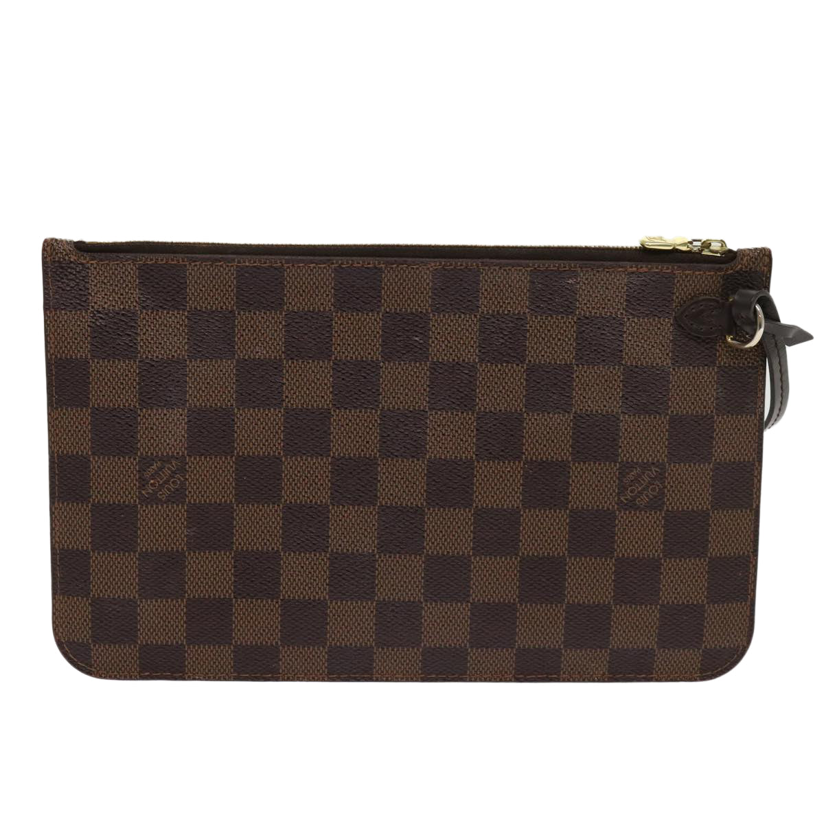LOUIS VUITTON Damier Ebene Neverfull MM Pouch Accessory Pouch LV Auth 63478