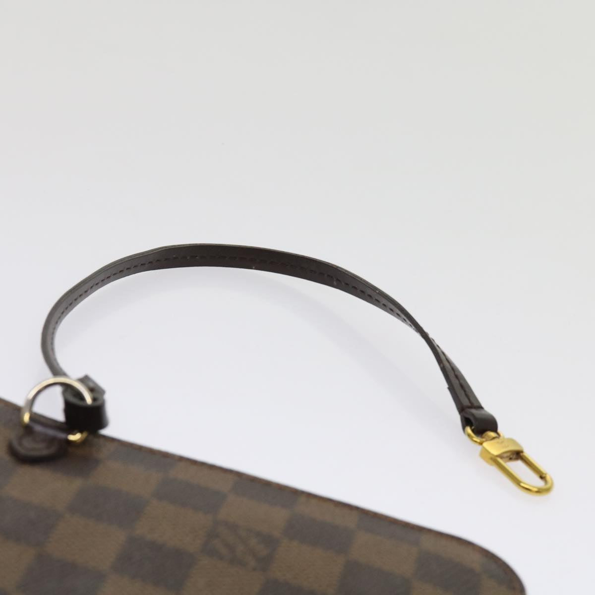 LOUIS VUITTON Damier Ebene Neverfull MM Pouch Accessory Pouch LV Auth 63478